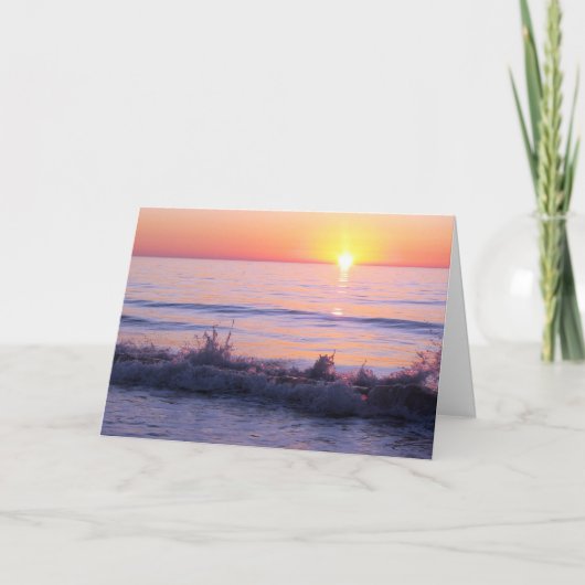 Sympathie Sunset Waves Kaart (Voorkant)