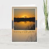 Sympathie, Tree Silhouette Behind Sunrise, Kaart (Voorkant)