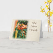 Sympathie - Turks Pet Lily Wildflower Kaart (Gele Bloem)