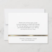 Sympathie Uitvaart Herdenking Bedankt Goud Zwart (Achterkant)