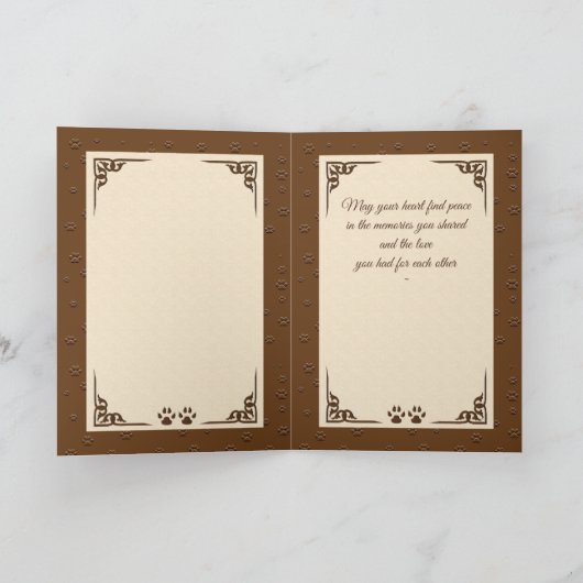 Sympathie van collie Pet Kaart (Binnen)