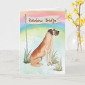 Sympathie van Dane Pet voor regenboogbrug Kaart (Gele Bloem)