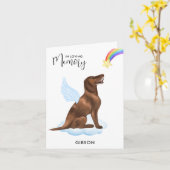 Sympathie van de Duitse Shorthaired Pointer Angel  Kaart (Gele Bloem)