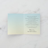 Sympathie van de Foto Ombré van de pastelkleur Bedankkaart (Binnen)