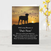 sympathie van de hond met Spiritueel gedicht Kaart (Gele Bloem)