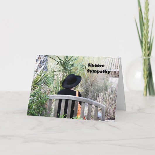 Sympathie van de kaart, dame in Black Kaart (Voorkant)