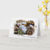 Sympathie van de lente wilde bloem kaart (Gele Bloem)