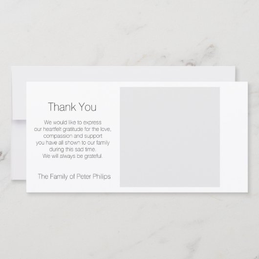 Sympathie van de sjabloon Dank u voor uw favoriete (Voorkant)