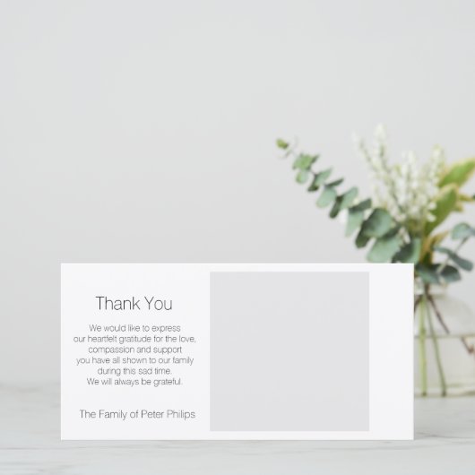 Sympathie van de sjabloon Dank u voor uw favoriete (Staand voorkant)