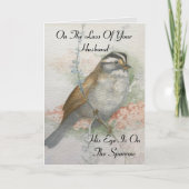 Sympathie van de spaarbijbel van de Husband Kaart (Voorkant)