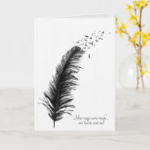 Sympathie van de zwarte vader  kaart (Gele Bloem)