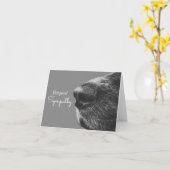 Sympathie van Dog Pet | Dog condoleance Kaart (Gele Bloem)