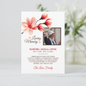 Sympathie van het geheugen Floral bedankt u | FOTO (Staand voorkant)