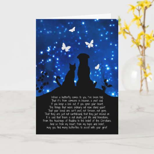 Sympathie van het gezelschapsdier met Spiritueel g Kaart (Gele Bloem)