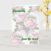 Sympathie van het Hart Kaart (Gele Bloem)