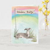 sympathie van het Italiaanse winddichter Greyhound Kaart (Gele Bloem)