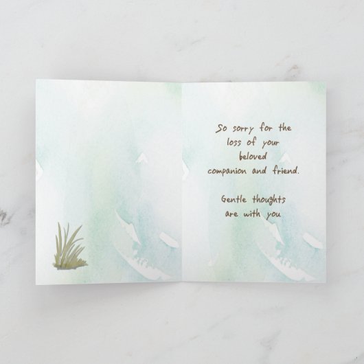 Sympathie van het kat van Tabby over de regenboogb Kaart (Binnen)