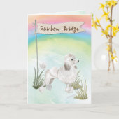 Sympathie van het Witte Pet voor de regenboogbrug Kaart (Gele Bloem)