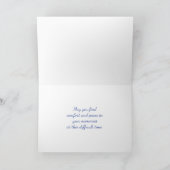 Sympathie van hugs verlies blauwvogel kaart (Binnen)