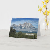 sympathie van Majestic Teton Mountains Kaart (Gele Bloem)