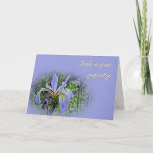 Sympathie van ons - Blue Flag Wildflower Kaart