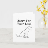 Sympathie van Pet Dog Kaart (Gele Bloem)