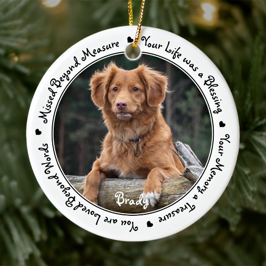 Sympathie van Pet Loss Keepasj Dog Pet Memorial Keramisch Ornament