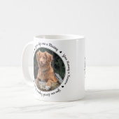 Sympathie van Pet Loss Keepasj Dog Pet Memorial Koffiemok (Voorkant links)