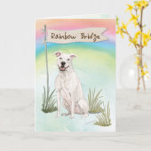 Sympathie van Staffordshire Terrier Pet Kaart (Gele Bloem)