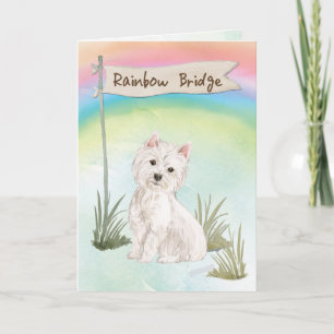 Sympathie van Westie Pet voor regenboogbrug Kaart