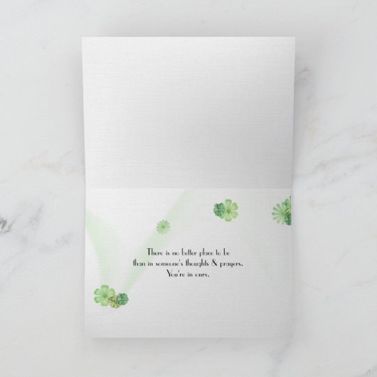 Sympathie van White Daisies Kaart (Binnen)