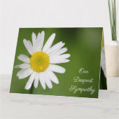 Sympathie van White Daisy Kaart (Voorkant)