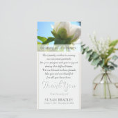 Sympathie van White Peony Hartelijk dank Bedankkaart (Staand voorkant)