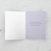 Sympathie verlies moeder bloemen Aangepaste naam Kaart (Binnen)