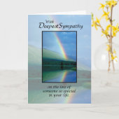 Sympathie verlies vader regenboog kaart (Gele Bloem)