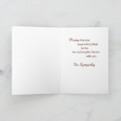 Sympathie verlies vader, zonsondergang over de oce kaart (Binnen)