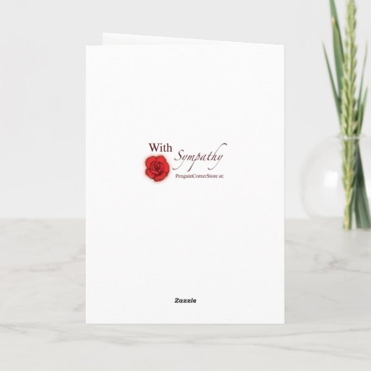 Sympathie Verlies van Broer Van Ons: Calla Lelies Kaart (Achterkant)