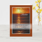 Sympathie Verlies van broer, zonsondergang over oc Kaart (Gele Bloem)