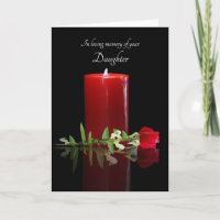 Sympathie Verlies van Daughter Condolences Candle