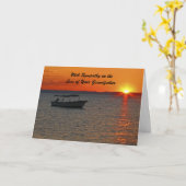 Sympathie Verlies van grootvader, Gevist Boat Suns Kaart (Gele Bloem)