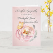 Sympathie Verlies van Grote Grootmoeder Vlinder Ro Kaart (Gele Bloem)