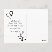 Sympathie verlies van herder Pet Briefkaart (Achterkant)