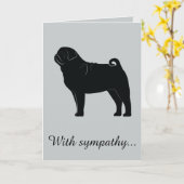 Sympathie: verlies van je hond kaart (Gele Bloem)