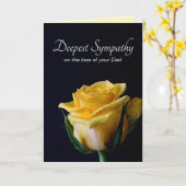 sympathie | Verlies van je vader Kaart (Gele Bloem)