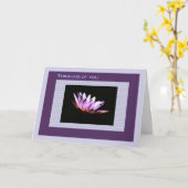 Sympathie, verlies van moeder, water Lily Kaart (Gele Bloem)