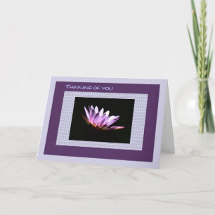 Sympathie, verlies van moeder, water Lily Kaart