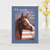 Sympathie Verlies van Paard, blauw Kaart (Gele Bloem)