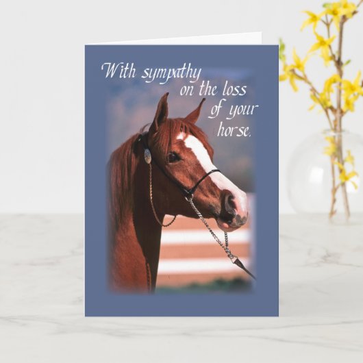 Sympathie Verlies van Paard, blauw Kaart (Gele Bloem)