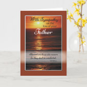 Sympathie Verlies van Vader, Zonsondergang, Oceaan Kaart (Gele Bloem)