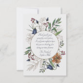 Sympathie Vloerbloemen Uitnodiging (Voorkant)